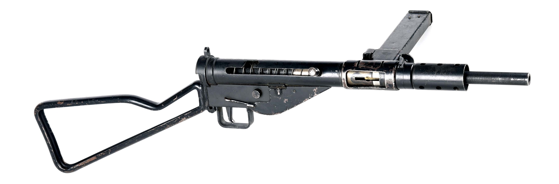 (N) FINE CONDITION ORIGINAL BRITISH STEN MK II MACHINE GUN (CURIO & RELIC).