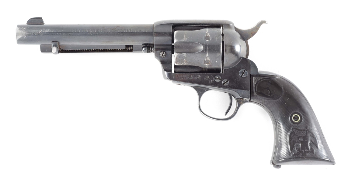 (C) COLT FRONTIER SIX SHOOTER REVOLVER (1901).