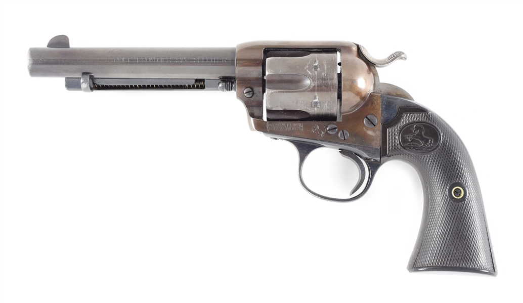 (C) TEXAS SHIPPED COLT BISLEY SINGLE ACTION REVOLVER (1902).