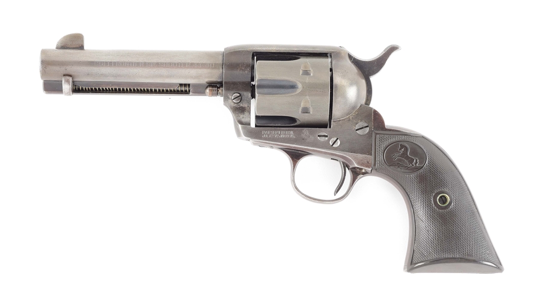 (C) COLT FRONTIER SIX SHOOTER SINGLE ACTION REVOLVER (1912).
