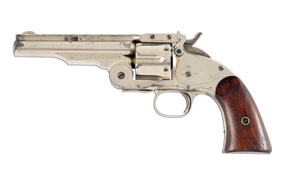 (A) WELLS FARGO MARKED SMITH & WESSON FIRST MODEL SCHOFIELD REVOLVER.