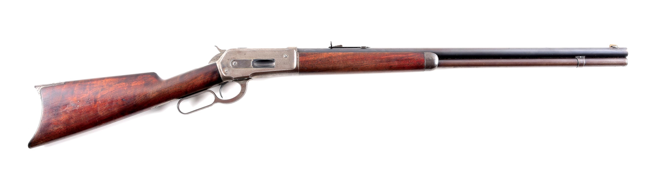 (A) WINCHESTER MODEL 1886 LEVER ACTION RIFLE.