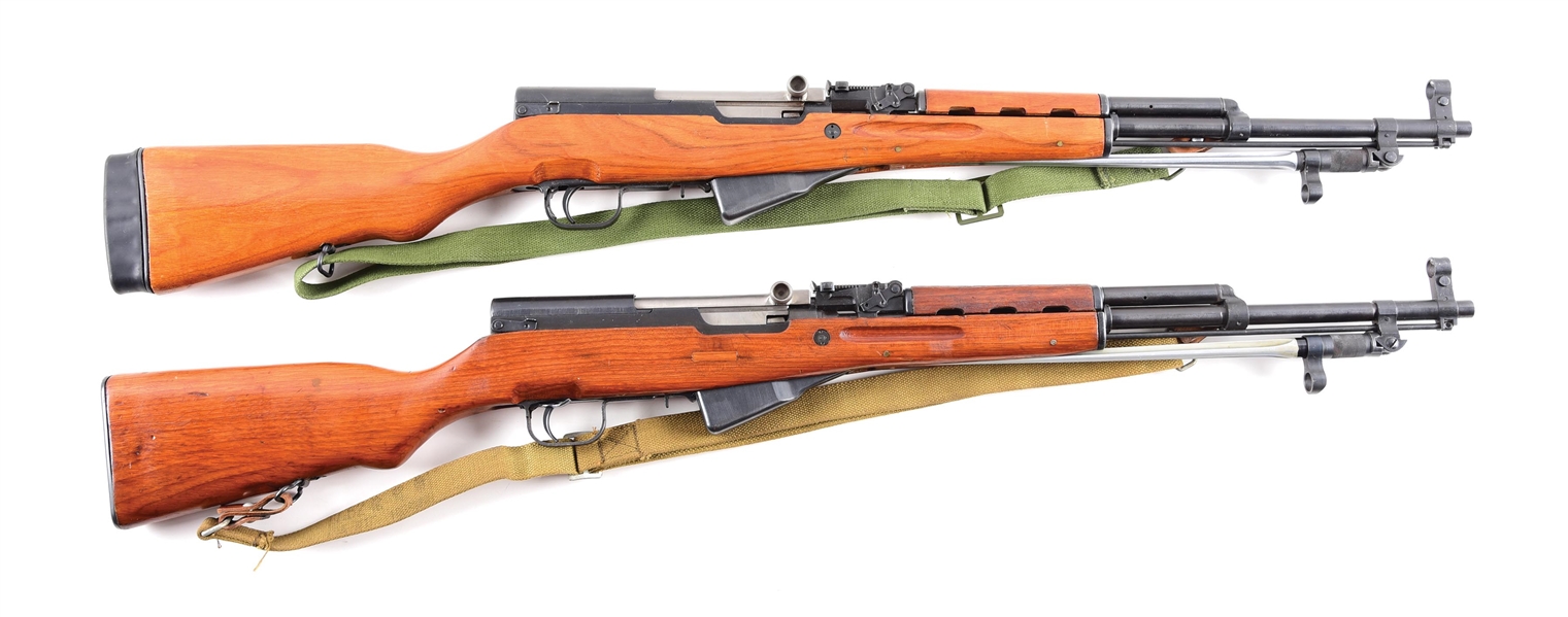 (C) LOT OF 2: CHINESE SKS SEMI-AUTOMATIC RIFLES.