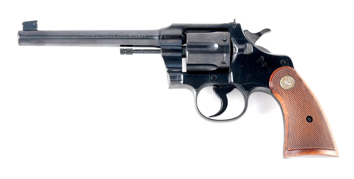 (C) RARE FIRST YEAR PRODUCTION COLT OFFICERS MODEL TARGET DOUBLE ACTION REVOLVER (1930).