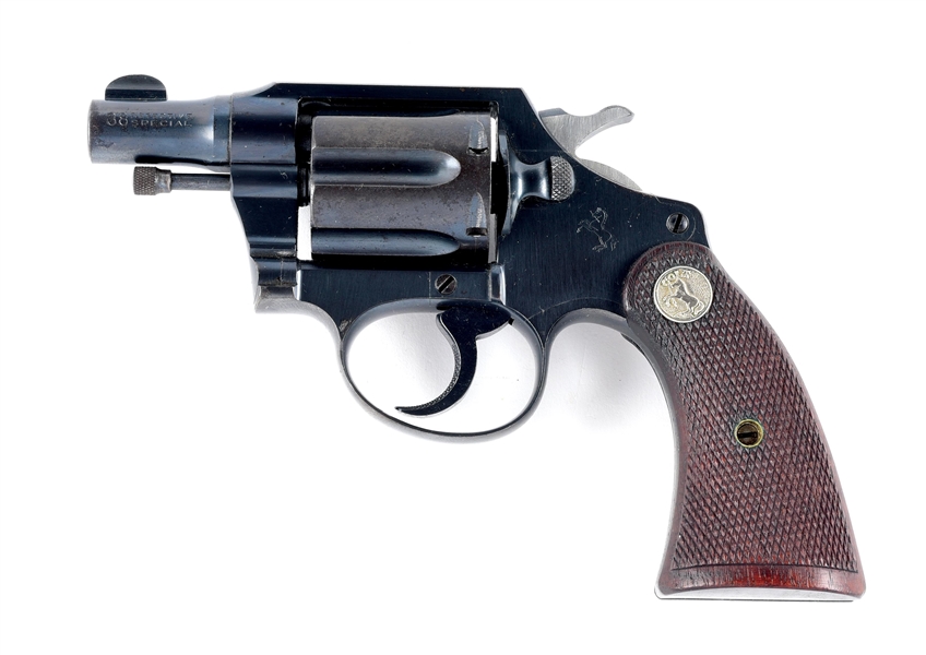 (C) PRE-WAR COLT DETECTIVE SPECIAL SNUB NOSE DOUBLE ACTION REVOLVER WITH BOX (1932).
