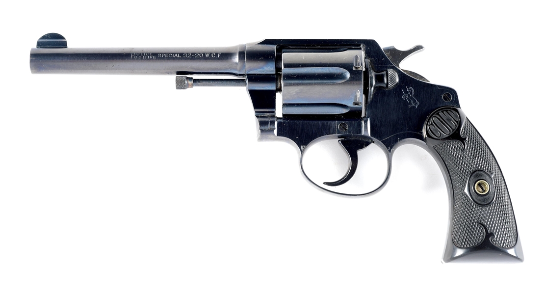 (C) SUPERB COLT POLICE POSITIVE SPECIAL DOUBLE ACTION REVOLVER WITH BOX (1921).