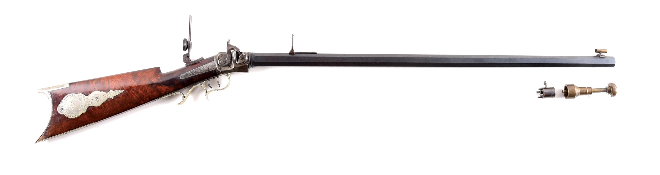 (A) KINGMAN WESSON PERCUSSION TARGET RIFLE.