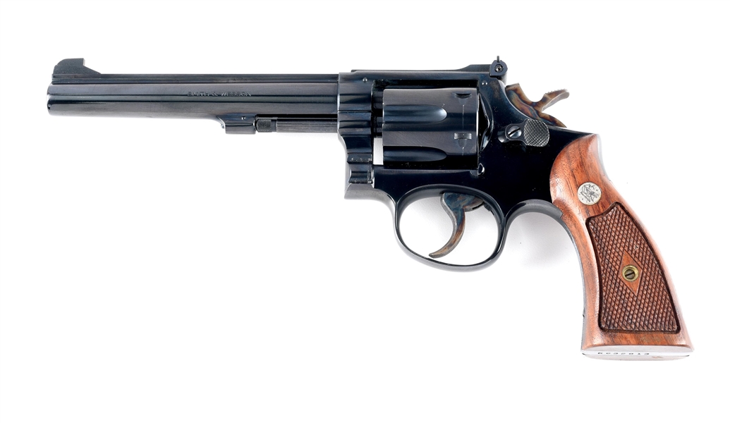 (C) SMITH & WESSON MODEL 17-2 .22 DOUBLE ACTION REVOLVER.