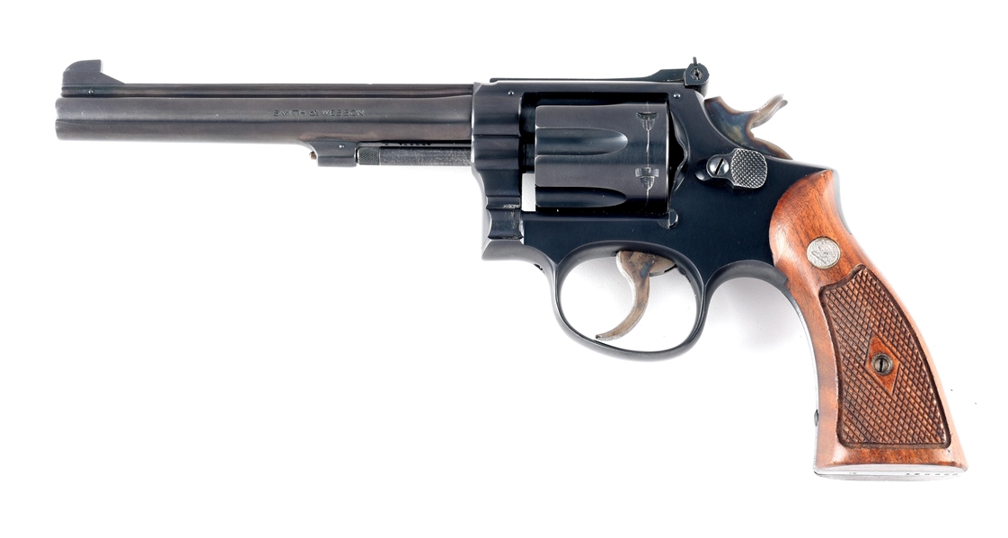 (C) SMITH & WESSON K-22 DOUBLE ACTION REVOLVER.