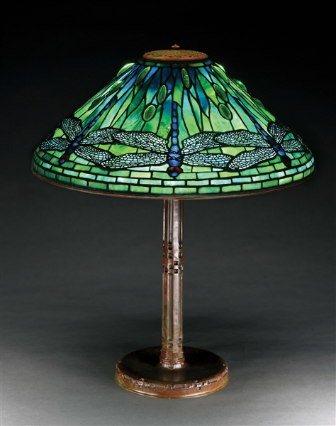 JEWELED DRAGONFLY TABLE LAMP.