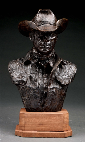 "THE FOREMAN" BRONZE BY HARRY JACKSON.