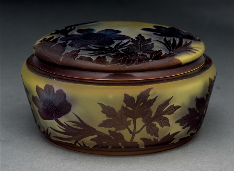GALLE CAMEO COVERED BOWL.