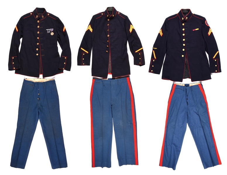 LOT OF 1920S-WWII USMC DRESS BLUES
