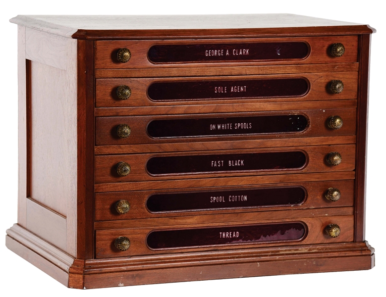 6-DRAWER CLARKS SPOOL CABINET. 