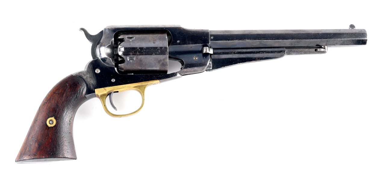 (A) REMINGTON MODEL 1858 ARMY PERCUSSION REVOLVER ATTRIBUTED TO THE HANK WILLIAMS JR COLLECTION.