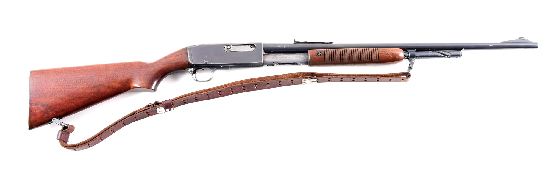 (C) REMINGTON MODEL 141 SLIDE ACTION RIFLE CHAMBERED IN .35 REMINGTON.