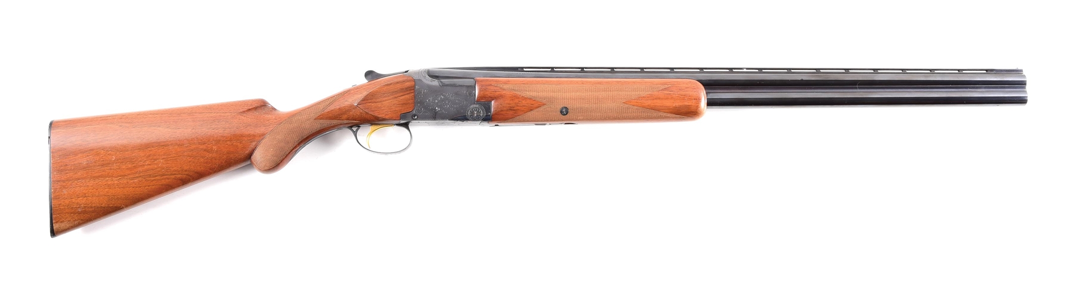 (C) BELGIAN BROWNING SUPERPOSED GRADE I OVER/UNDER 12 BORE SHOTGUN WITH FACTORY BOX.