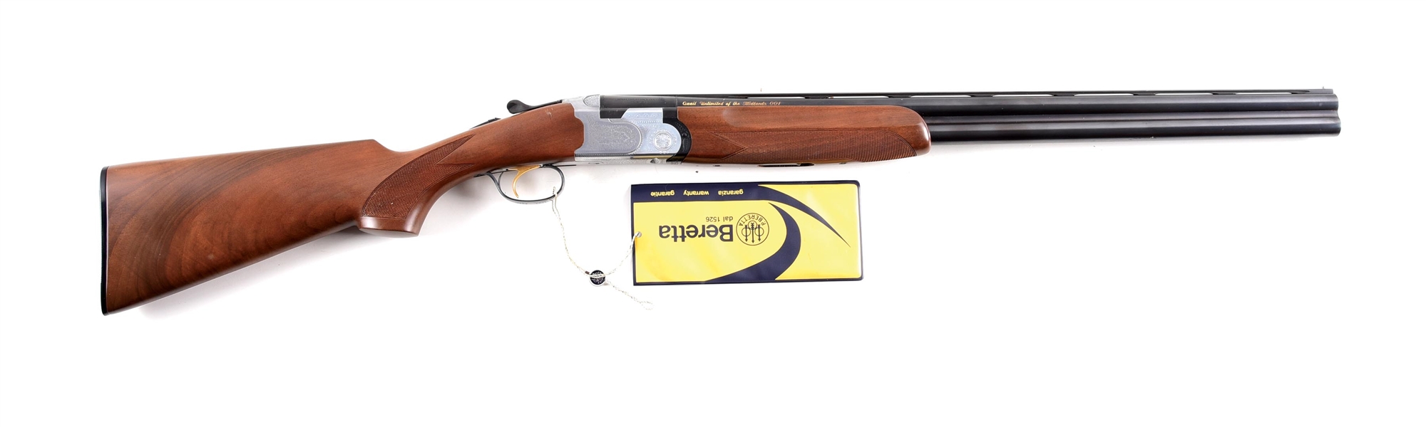 (M) ENGRAVED BERETTA MODEL S686 QUAIL UNLIMITED OVER-UNDER SHOTGUN WITH BOX.