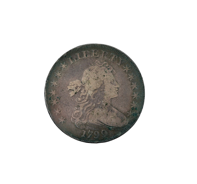 1799 DRAPED BUST SILVER DOLLAR.