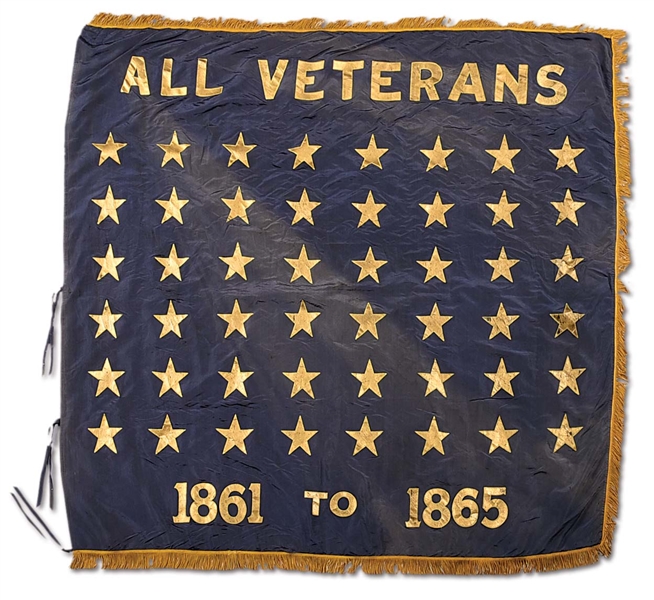 (CIVIL WAR) "ALL VETERANS 1861-1865" FLAG OF THE KEARSAGE ASSOC.