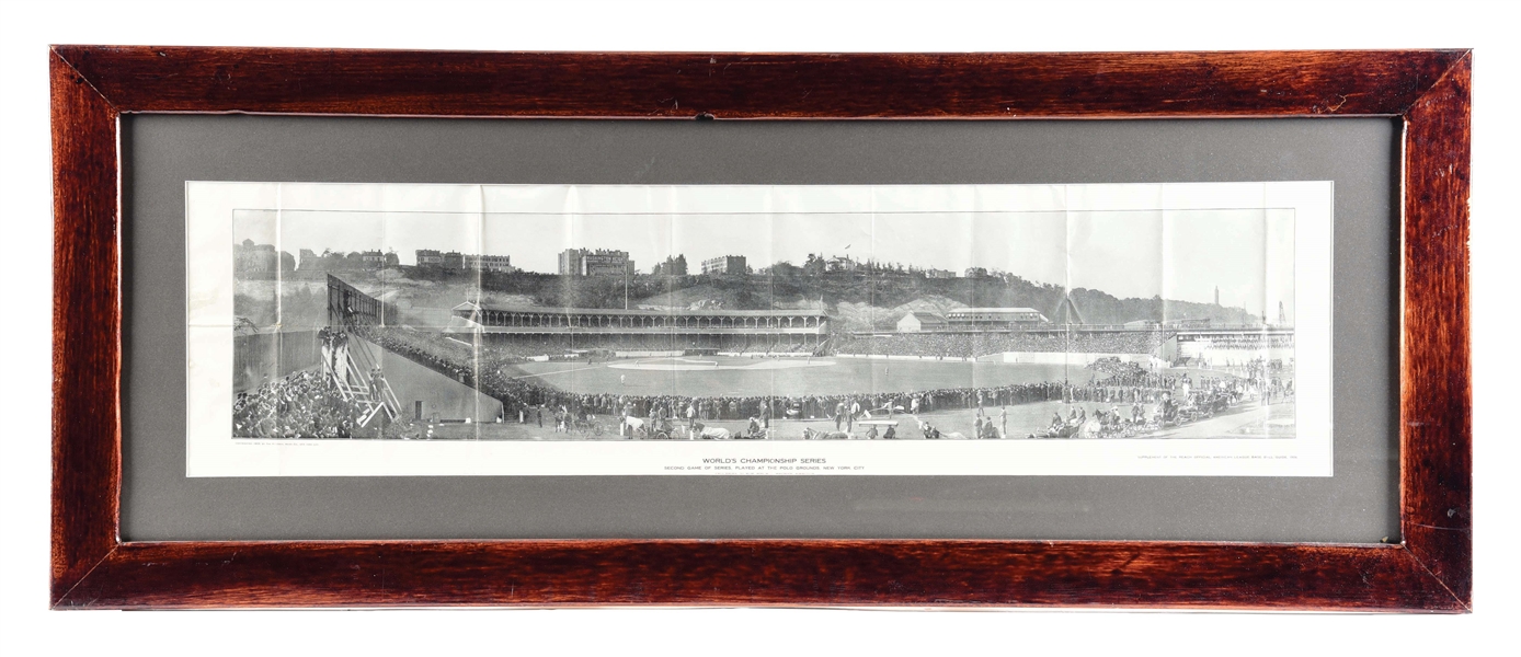 EARLY FRAMED SUPPLEMENT COPY OF A PHOTOGRAPH WORLD CHAMPIONSHIP SERIES.