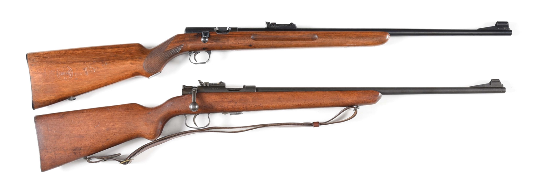 (C) LOT OF 2: MAUSER TRAINER AND FRENCH MAS 45 BOLT ACTION RIFLES.