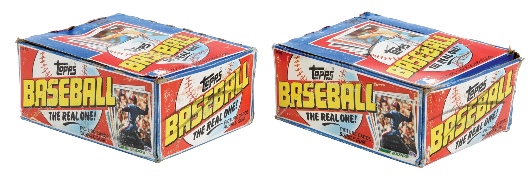 LOT OF 2: TOPPS 1982 WAX BOXES OF BASEBALL CARDS.