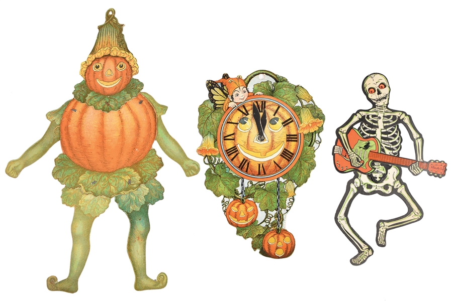 LOT OF 3: HALLOWEEN DIE CUT FOLD OUTS.