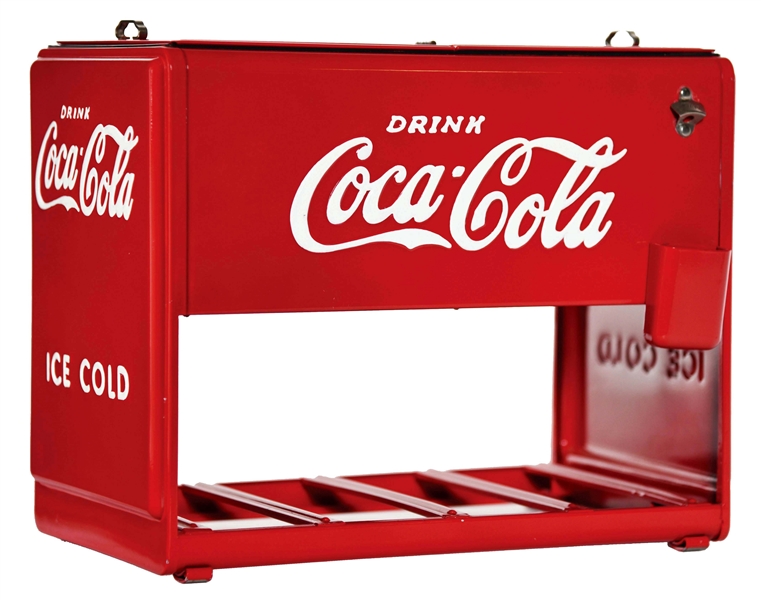 1939 COCA-COLA SALESMAN SAMPLE COOLER.