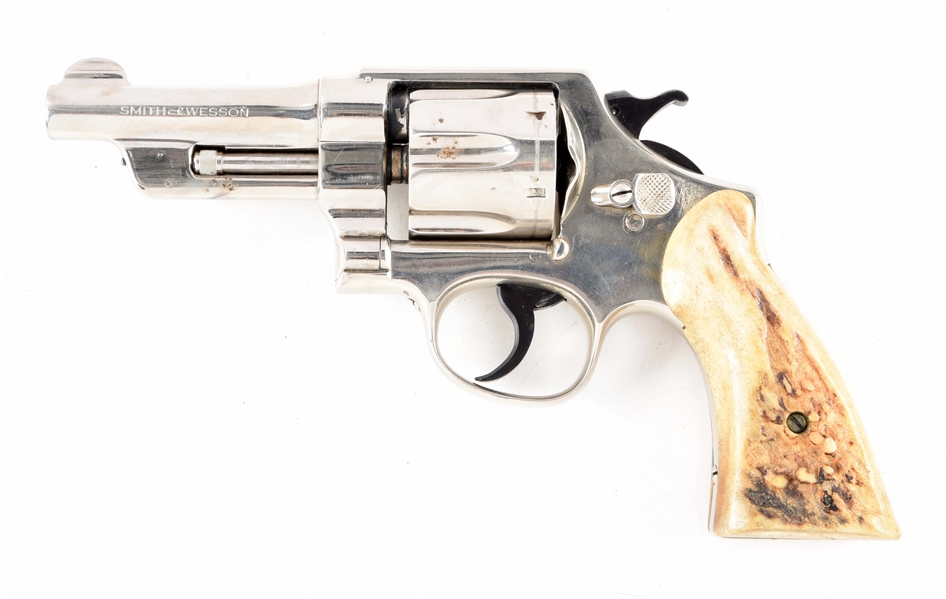 (C) SMITH & WESSON HAND EJECTOR DOUBLE ACTION REVOLVER.