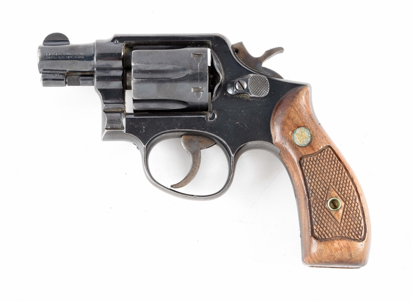 (C) SMITH & WESSON HAND EJECTOR DOUBLE ACTION .38 REVOLVER.