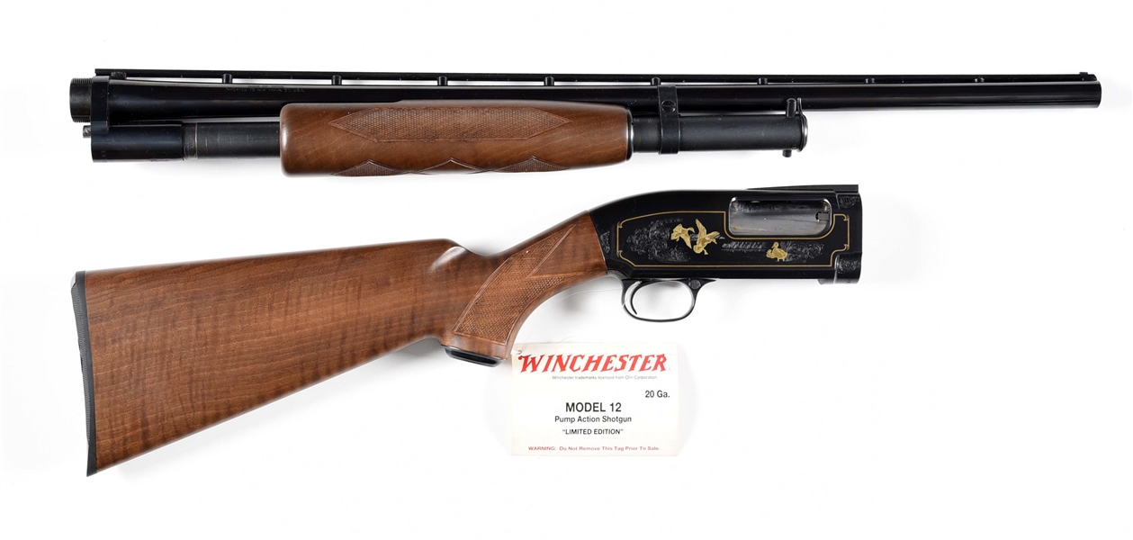 (M) WINCHESTER MODEL 12 SPECIAL EDITION 20 BORE SLIDE ACTION SHOTGUN WITH BOX.