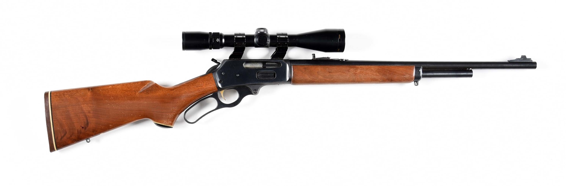 (M) MARLIN MODEL 375 LEVER ACTION RIFLE WITH SCOPE. 