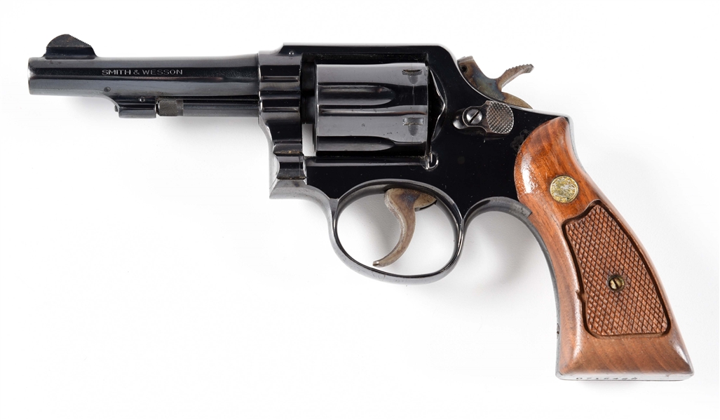 (C) SMITH AND WESSON MODEL 10-5 DOUBLE ACTION REVOLVER.