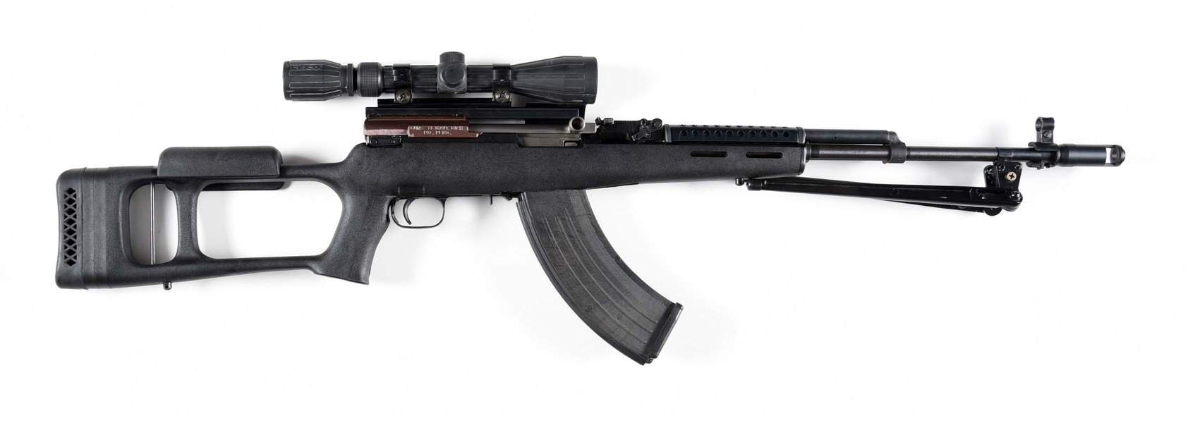 (C) TACTICALLY MODIFIED CHINESE TYPE 56 SKS SEMI-AUTOMATIC RIFLE. 