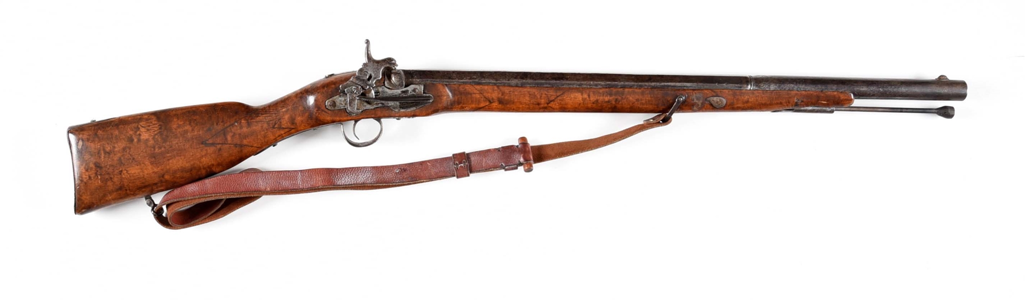 (A) UNMARKED CONTINENTAL PERCUSSION CARBINE.