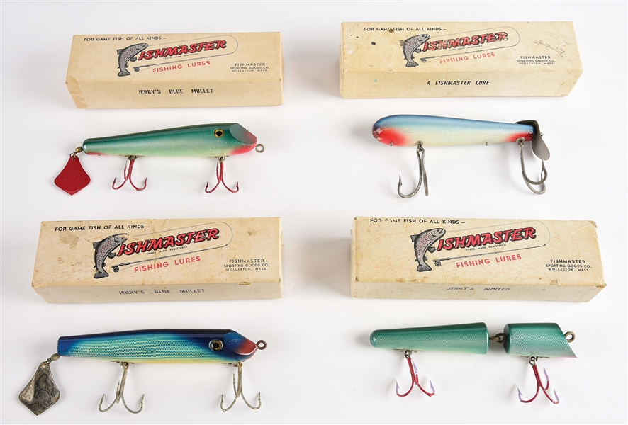 LOT OF 4: FISHMASTER LURES.