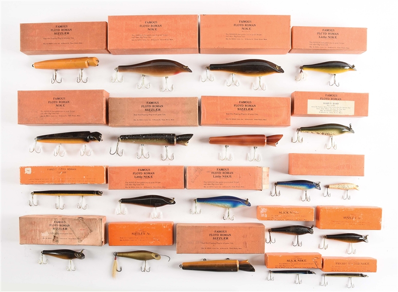 LOT OF 20: FAMOUS FLOYD ROMAN LURES.