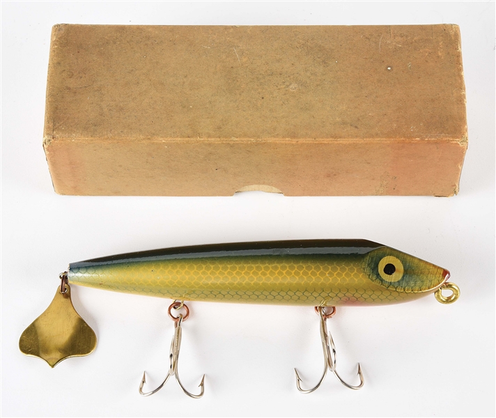 ROY WHITEHEAD TIDERUNNER FLAP TAIL FISHING LURE.