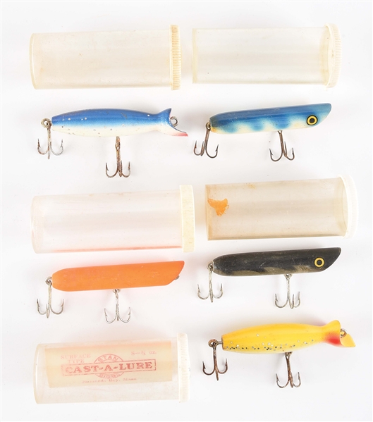 LOT OF 5: STAN GIBBS CAST-A-LURES.
