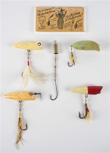 LOT OF 4: CAPTAIN BILLS EARLY FISHING LURES.