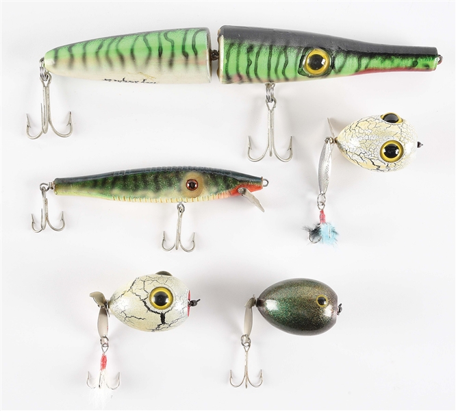 LOT OF 5: LURES.