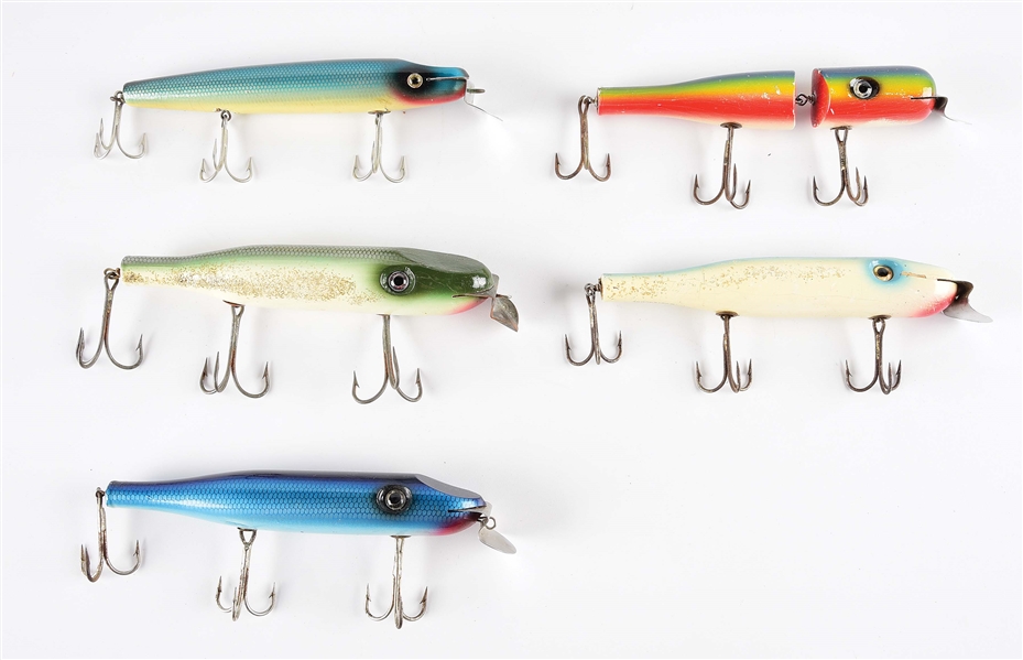 LOT OF 5: MASTERLURE LURES.