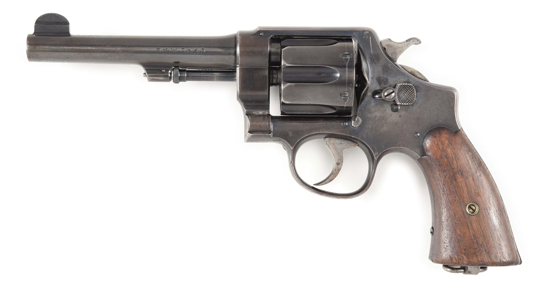 (C) SMITH & WESSON MODEL US ARMY MODEL 1917 DOUBLE ACTION REVOLVER.