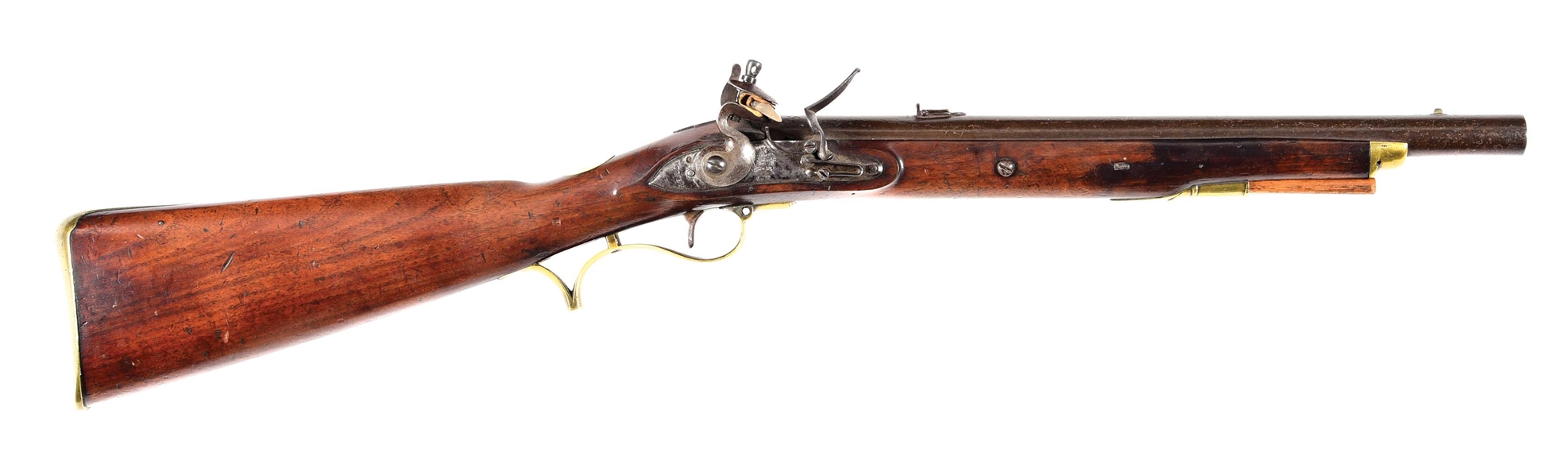 (A) BRITISH CAVALRY CARBINE BELIEVED TO BE OF THE HOMPESCH HUSSARS, ASSOCIATED WITH THE ANGLO-FRENCH REVOLUTIONARY WARS AND THE 1798 UNITED IRISHMEN REBELLION LED BY WOLFE TONE.