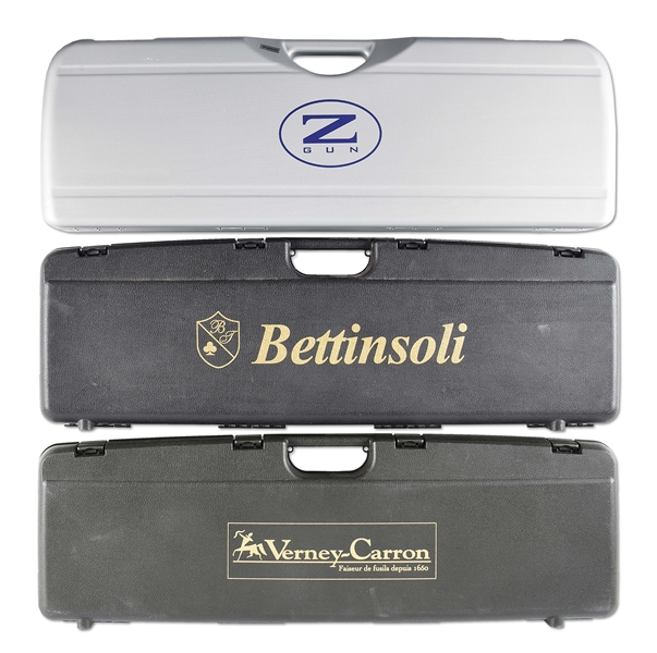 LOT OF 3: SHOTGUN CASES FROM ZOLI, VERNEY CARRON, AND BETTINSOLI.
