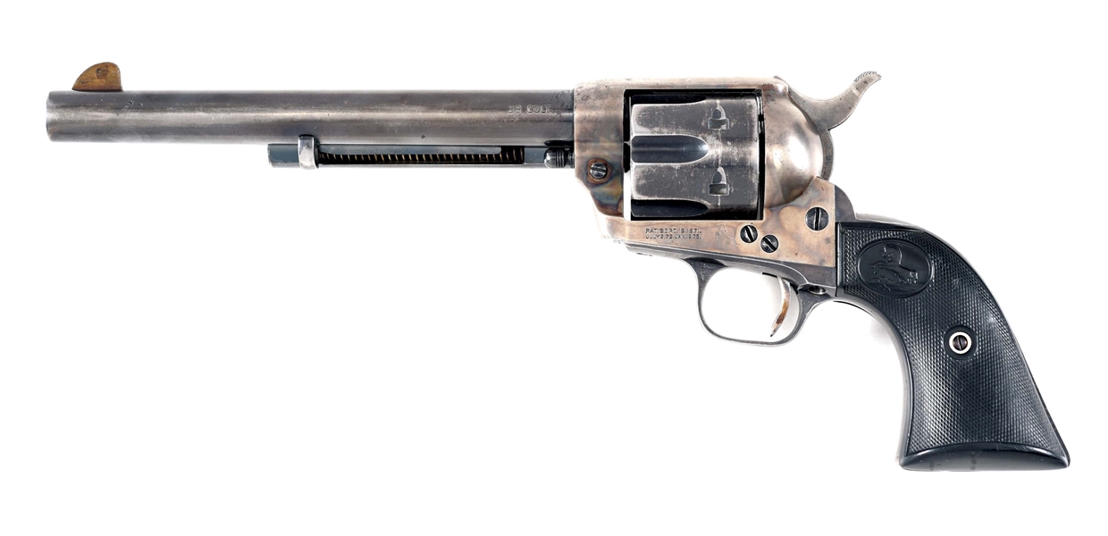(C) COLT SINGLE ACTION ARMY REVOLVER IN .38 COLT (1928).
