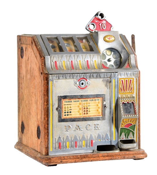 PACE MFG CO 10¢ SLOT MACHINE.