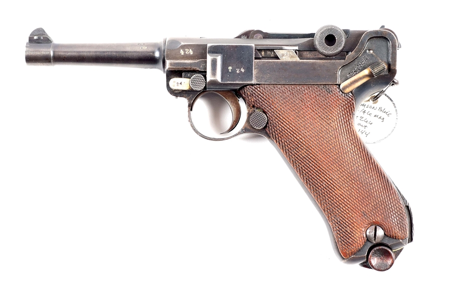 (C) SCARCE AND SELDOM SEEN SIMSON & CO SUHL "1926" DATED GERMAN WEIMAR MILITARY P.08 SEMI-AUTOMATIC PISTOL.