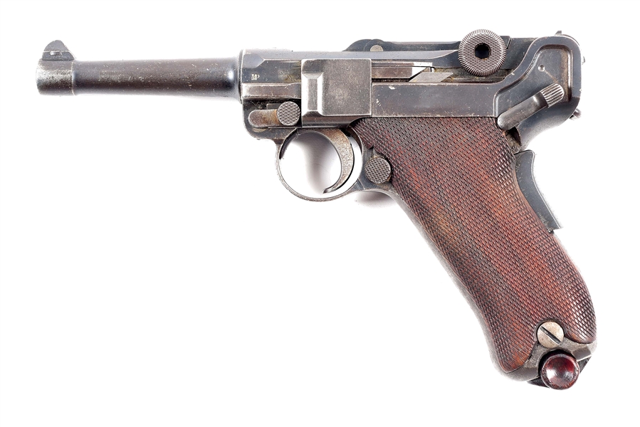 (C) SELDOM SEEN DWM MODEL 1906 PORTUGUESE ROYAL NAVY CONTRACT LUGER WITH HOLSTER.